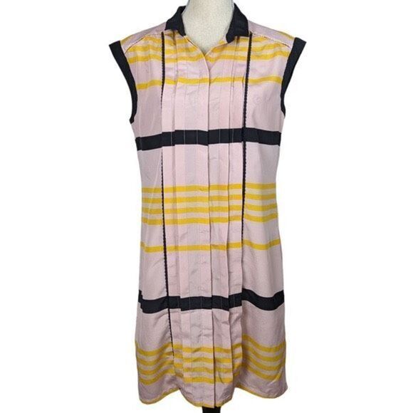 Jason Wu for Target Sleeveless Striped Pleated Sz Medium Dress - Picture 8 of 13